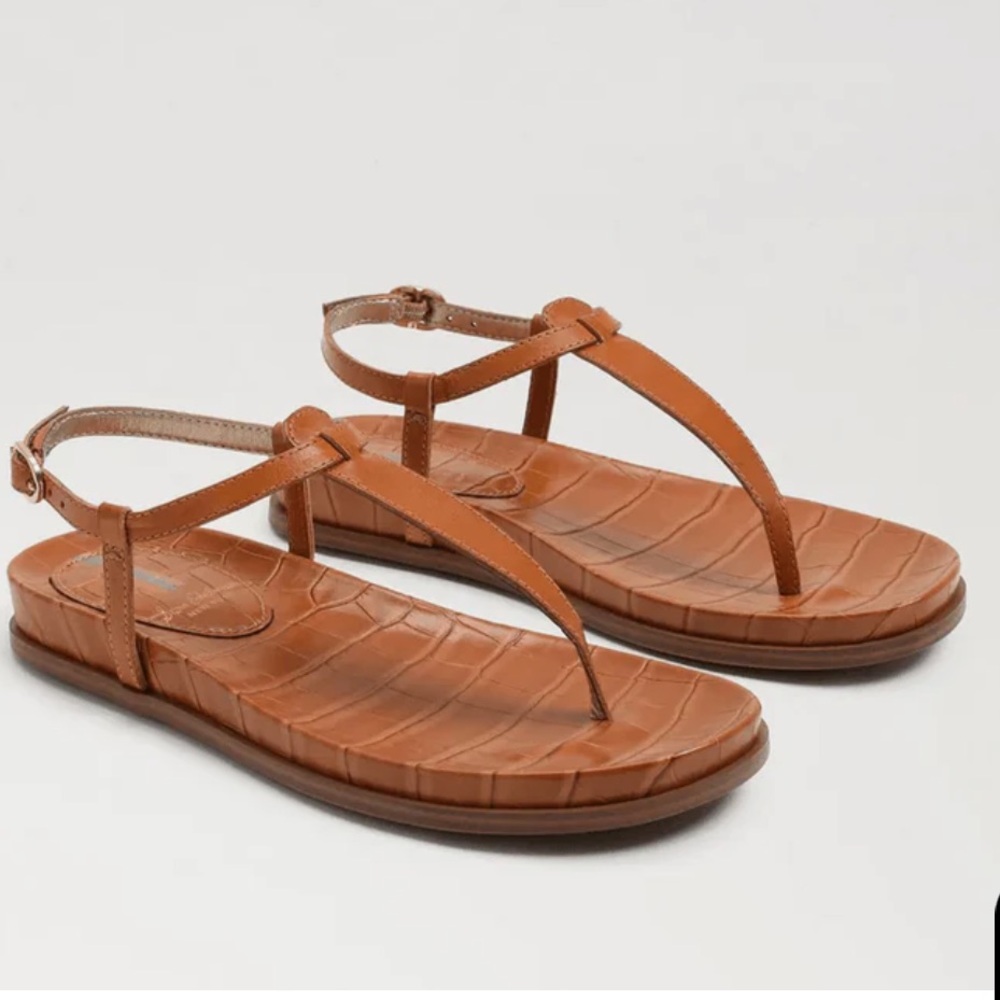 Sam Edelman Women's Naomi Crocodile Leather Thong Sandals/Very Good/Sz 9